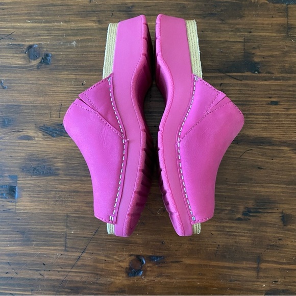 Dansko Ravyn Peep Toe Sandals Fuchsia Milled Nubuck Womens Size EU36 /US 6-6.5 - Picture 12 of 12